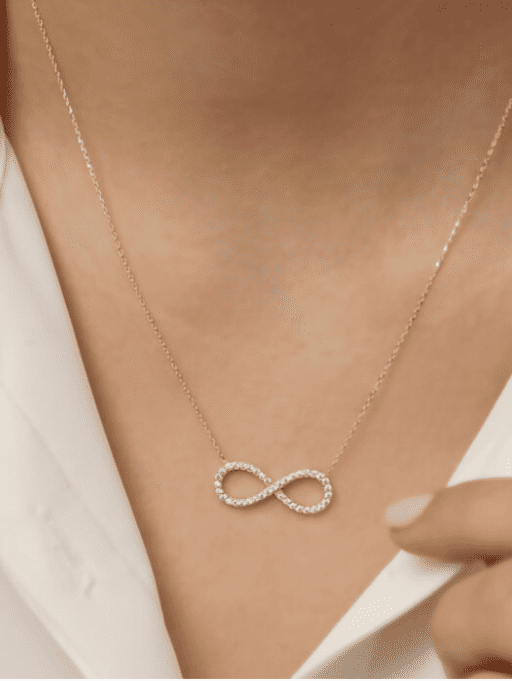 Infinity Crystal Pendant Necklace