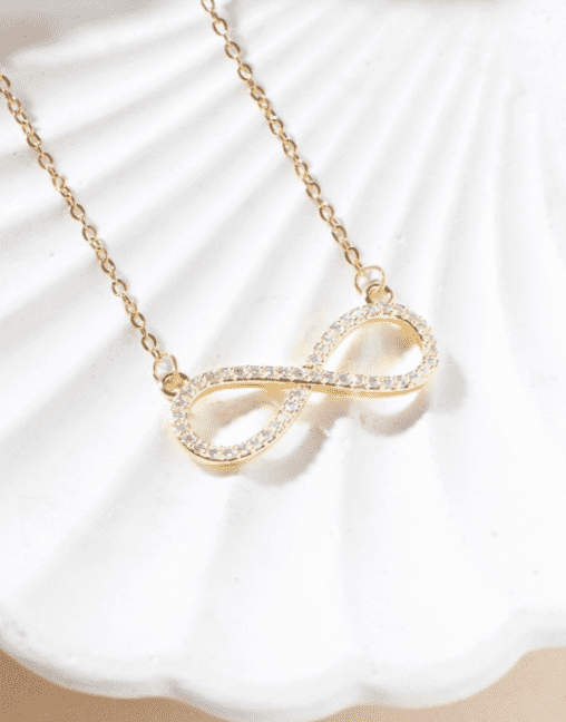 Infinity Crystal Pendant Necklace - Image 3