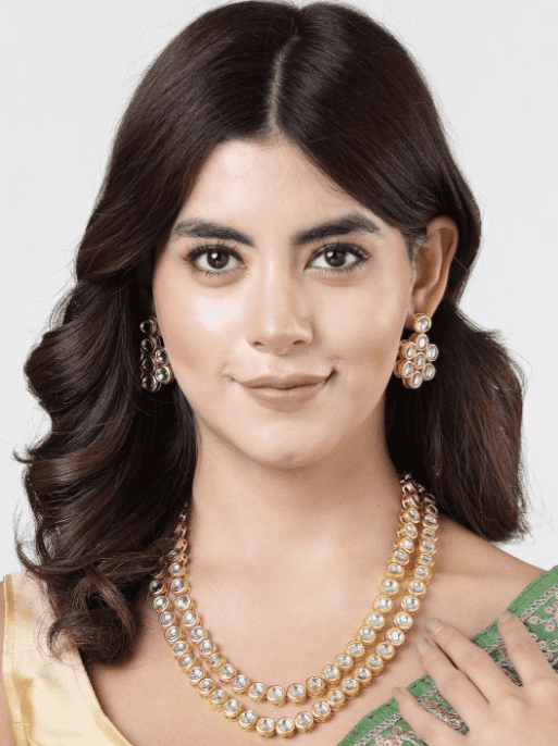 Kundan 2 Layered Necklace Set