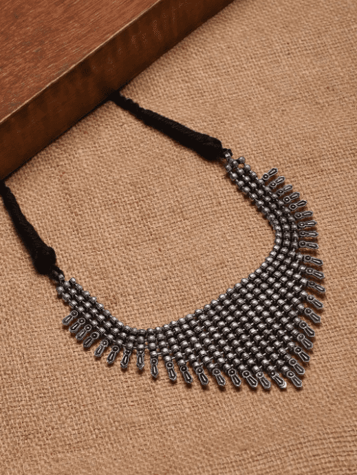 Black Oxidised Necklace - Image 2