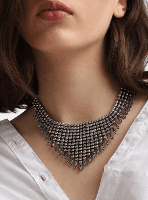 Black Oxidised Necklace