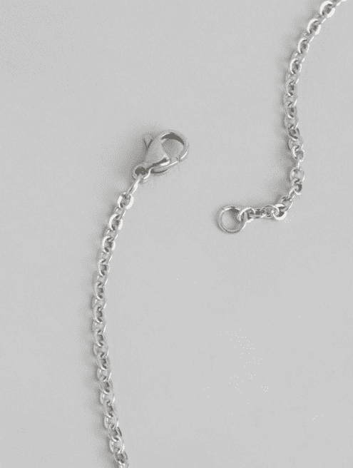 Blue & Silver toned Evil Eye Necklace - Image 3