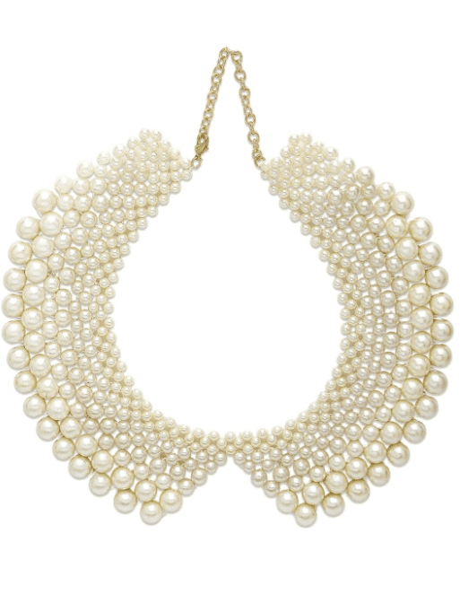 Gold Plated Pearl Beaded Necklace - Image 2